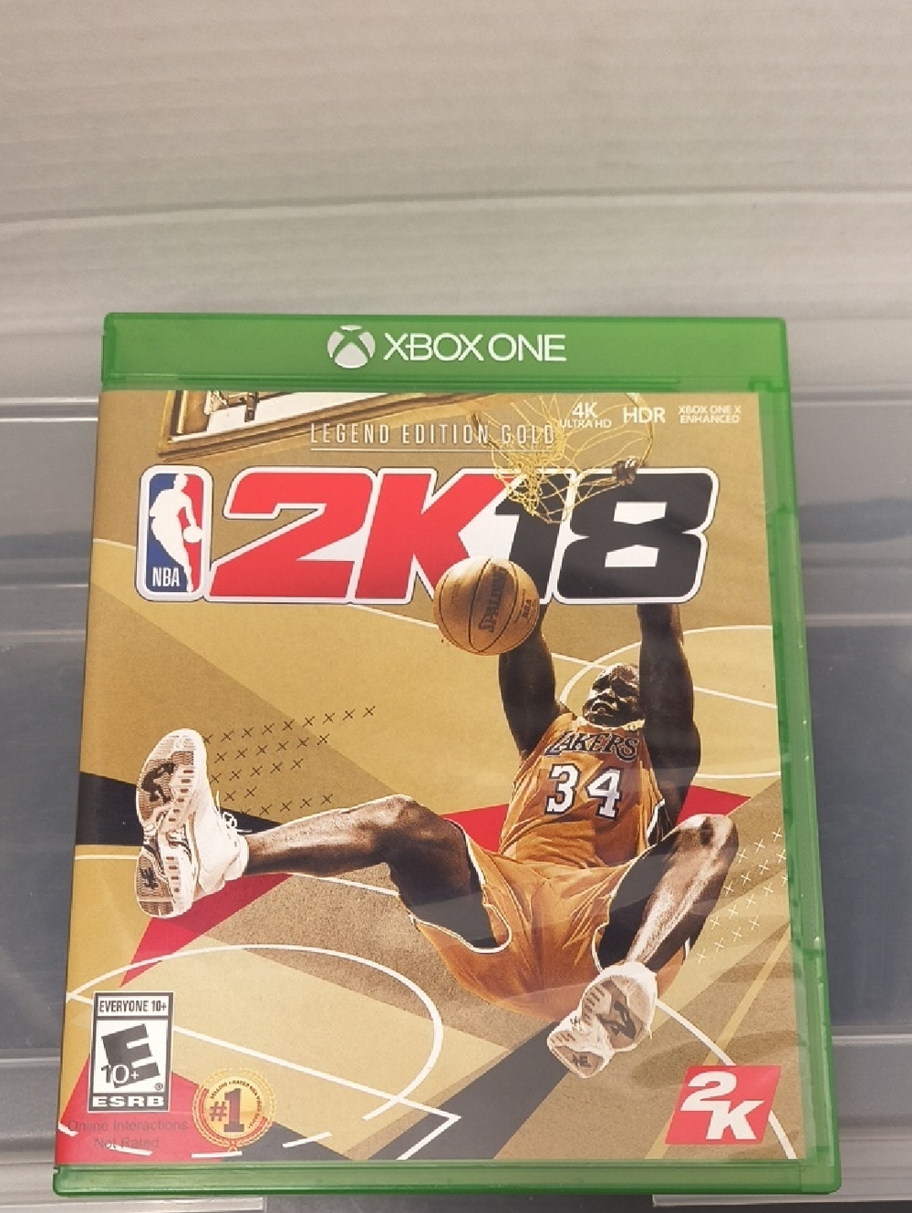 NBA 2K18 Legend Edition Gold Xbox One Game - Gold & Green